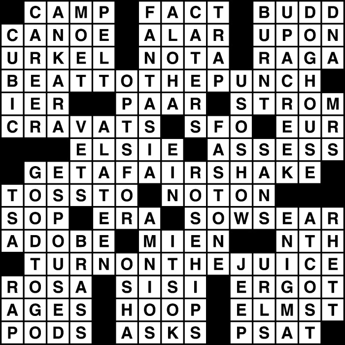 Equal 3 words crossword clue