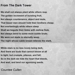 From the dark tower countee cullen analysis