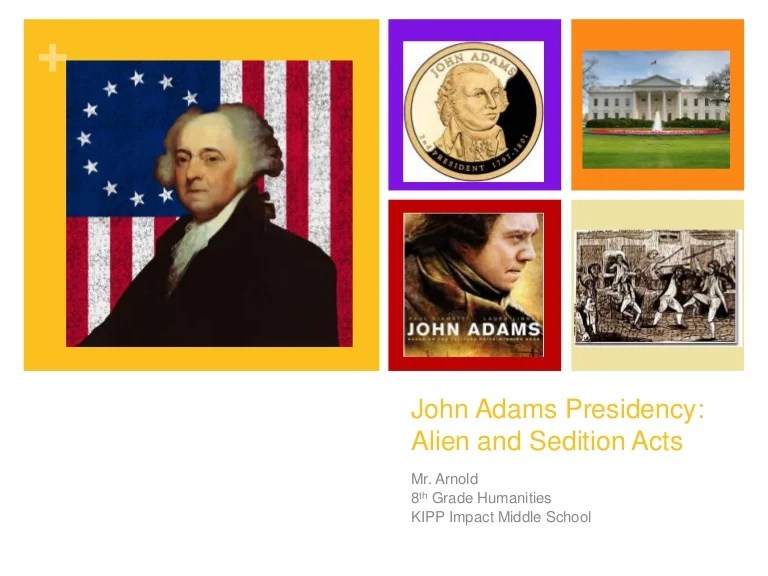 Alien and sedition acts lesson plan