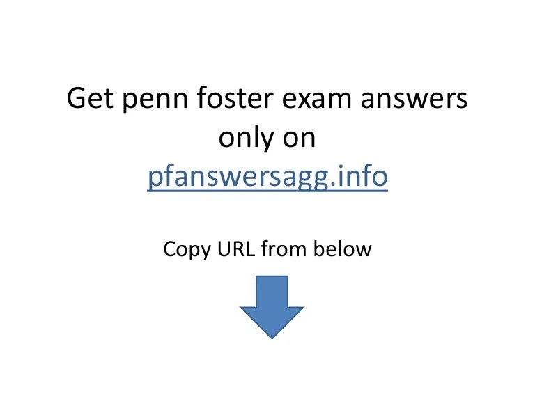 Penn foster exam answer key